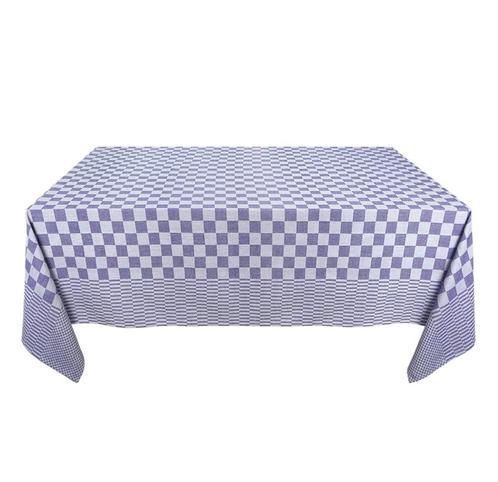Tafelkleden Blauw en Wit Geblokt 140x140cm 100% Katoen - Tre, Huis en Inrichting, Tafelkleden, Nieuw, Verzenden