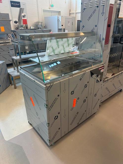 Warmvitrine, bain-marie 3 GN 1/1, panoramisch, Zakelijke goederen, Horeca | Keukenapparatuur, Nieuw in verpakking, Ovens, Magnetrons en Steamers