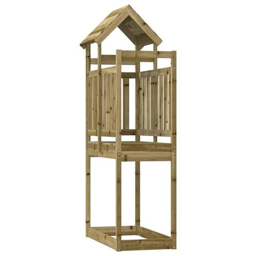 vidaXL Speeltoren 52,5x110,5x214 cm geïmpregneerd grenenhout, Kinderen en Baby's, Speelgoed | Buiten | Speeltoestellen, Nieuw