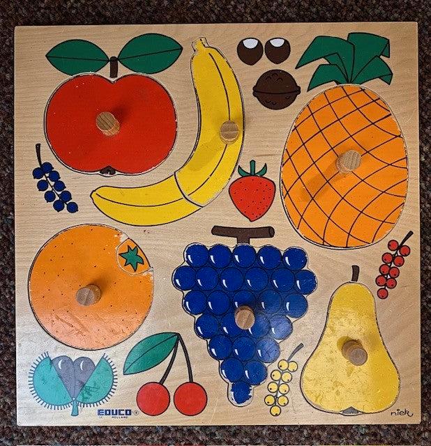 Educo inlegpuzzel fruit (6 knoppen), Boeken, Schoolboeken, Nieuw, Verzenden