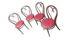 Thonet style - Stoel - Walnoot - Vier bistrostoelen, Antiek en Kunst