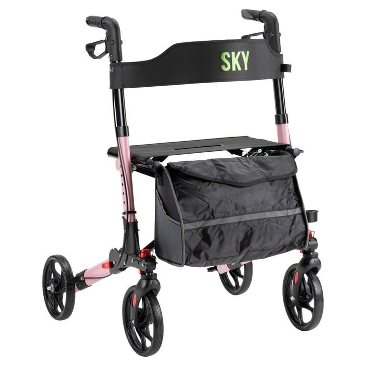 Sky lichtgewicht rollator - Roze, Diversen, Rollators, Ophalen of Verzenden