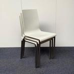 Pedrali Kuadra 1101 stoel - stapelstoel - wit/metaal, Gebruikt, Stof, Ophalen of Verzenden, Eén