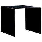 vidaXL Salontafel 50x50x45 cm gehard glas zwart, Huis en Inrichting, Tafels | Salontafels, 50 tot 100 cm, Verzenden, Nieuw, 50 tot 100 cm