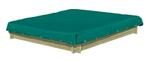 Zandbak Afdekhoes Groen 120x120 cm PVC, Ophalen of Verzenden, Nieuw