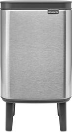 Brabantia Bo Hi Prullenbak - 4 liter - Matt Steel, Huis en Inrichting, Woonaccessoires | Prullenbakken, Verzenden, Nieuw