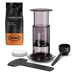 Aeropress Clear Smoked Coffee Maker + Bristot lAmericano..., Ophalen of Verzenden, Nieuw