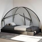 Klamboe met deuren Mongolia 220 gaas 200x120x130 cm zwart, Huis en Inrichting, Verzenden, Nieuw