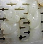 Fine Chinese White Jade Pendant with Figures and Tree, Qing, Antiek en Kunst