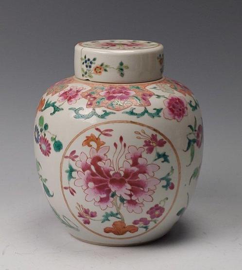 Gemberpot - Porselein - Famille Rose, Antiek en Kunst, Antiek | Overige Antiek