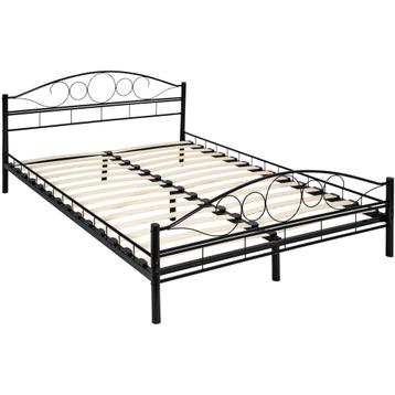 Metalen bed met lattenbodem in romantisch ontwerp - 200 x 14 beschikbaar voor biedingen