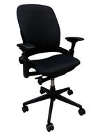 Gereviseerd/Refurbished Steelcase Leap V2 Bureaustoel, Verzenden, Zwart, Zo goed als nieuw, Bureaustoel