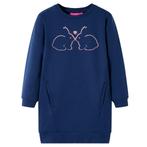 vidaXL Kinderjurk 116 marineblauw, Verzenden, Nieuw