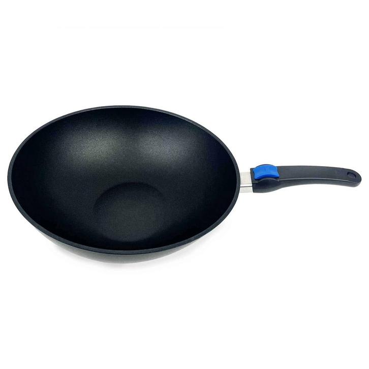 Eurolux Wokpan - 32 x 36 cm - gietijzer - keramisch, Huis en Inrichting, Keuken | Potten en Pannen, Overige typen, Verzenden