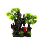 Rotsen met bomen en waterrad met luchtaansluiting OS-289 - a, Dieren en Toebehoren, Vissen | Aquaria en Toebehoren, Ophalen of Verzenden