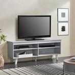 [en.casa] TV meubel Stenløse 58x150x38 cm lichtgrijs, Huis en Inrichting, Kasten | Televisiemeubels, Nieuw, Verzenden