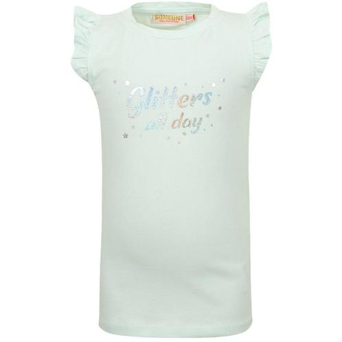 T-shirt Delphine glitter (light mint), Kinderen en Baby's, Kinderkleding | Maat 98, Meisje, Nieuw, Shirt of Longsleeve, Verzenden