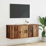vidaXL Wandgemonteerde TV-kast Oud Hout 100 x 34,5 x 40 cm, Minder dan 50 cm, Verzenden, Nieuw, Minder dan 100 cm