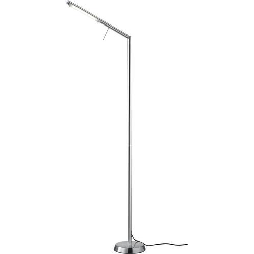 Vloerlamp - Dimbaar - 1-lichts - Mat Nikkel, Huis en Inrichting, Lampen | Vloerlampen, Nieuw, Metaal, 150 tot 200 cm, Ophalen of Verzenden
