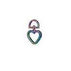 Hart sleutelhanger - Met veersluiting en swivel - 47mm - Mul, Hobby en Vrije tijd, Kralen en Sieraden maken, Ophalen of Verzenden