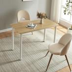 [en.casa] Eettafel Tammela 120x60x75 cm eikenkleurig, Verzenden, Nieuw