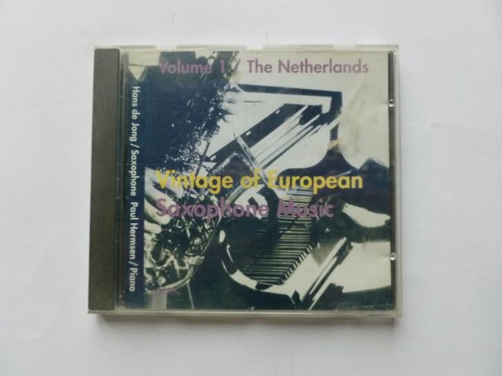 Vintage of European Saxophone Music - Volume 1 (Hans de Jong, Cd's en Dvd's, Cd's | Klassiek, Zo goed als nieuw, Verzenden