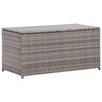 Tuinbox 100x50x50 cm poly rattan grijs (Schuurtjes-Rekken), Tuin en Terras, Verzenden, Nieuw