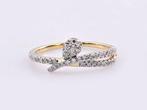 Ring - 14 karaat Geel goud - 0.29ct. tw. Diamant, Nieuw