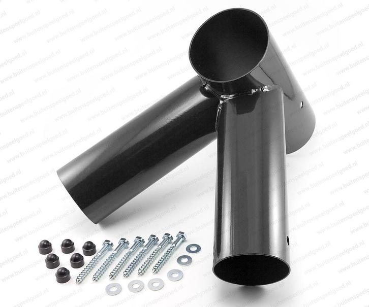 Hoekverbinding Schommel Recht(90º) rond 100/80mm zwart, Kinderen en Baby's, Speelgoed | Buiten | Speeltoestellen, Nieuw, Ophalen of Verzenden