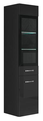 Badkamerkast Rio 30 x 30 x 131 cm Zwart Kolomkast, Verzenden, Nieuw, (Half)hoge kast