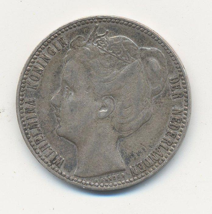 Nederland. Wilhelmina. 1 Gulden 1906 - key date, Postzegels en Munten, Munten | Nederland