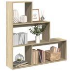 vidaXL Kamerscherm / boekenkast 123x29x123 cm hout sonoma, Verzenden, Nieuw, Overige houtsoorten