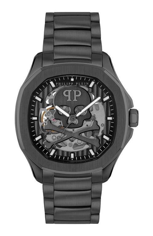 Philipp Plein Skeleton Spectre PWRAA0423 automatisch horloge, Sieraden, Tassen en Uiterlijk, Horloges | Heren, Staal, Nieuw, Staal