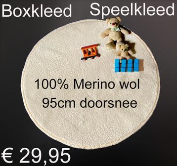 Boxkleed Speelkleed 100% MERINO WOL WOLLEN RONDE 95cm €29,95