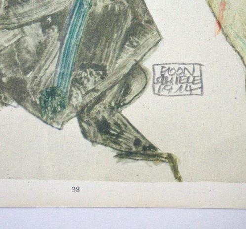 Egon Schiele (1890-1918), (after) - Weibliches Modell in, Antiek en Kunst, Antiek | Overige Antiek