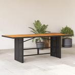 vidaXL Tuintafel met acaciahouten blad 190x80x75 cm poly, Verzenden, Nieuw