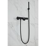 Opbouw Badkraan BWS Nero met Handdoucheset Mat Zwart, Doe-het-zelf en Verbouw, Sanitair, Ophalen of Verzenden, Nieuw, Kraan