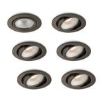 Ledisons LED-inbouwspot Vivaro gunmetal 5W dimbaar, Nieuw