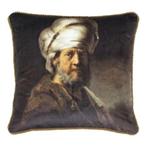 *klassiek fluweel kussen man tulband 45x45cm*, Verzenden, Nieuw