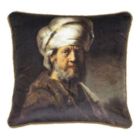 *klassiek fluweel kussen man tulband 45x45cm*, Huis en Inrichting, Woonaccessoires | Overige, Verzenden
