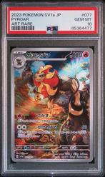 PSA 10 | Pyroar Art Rare | sv1a Triplet Beat | 077/073, Ophalen of Verzenden, Nieuw