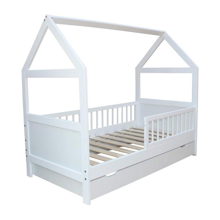Huisbed Peuter 140x70cm | Vurenhout | OP=OP!, Kinderen en Baby's, Kinderkamer | Bedden, 70 tot 85 cm, 140 tot 160 cm, Lattenbodem