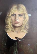 Frans Deckwitz (1934-1994) Attrib.to - Lady and Butterflys, Antiek en Kunst, Kunst | Schilderijen | Klassiek