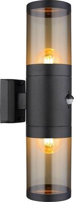 2dekans | Globo wandlamp Xeloo - zwart - metaal - 32014-2BSS, Huis en Inrichting, Lampen | Wandlampen, Ophalen of Verzenden, Zo goed als nieuw