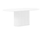Eettafel Nola ovaal 180 cm eikenhout - wit, Huis en Inrichting, Tafels | Eettafels, Ophalen of Verzenden, Nieuw