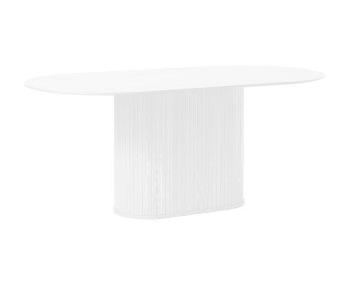 Eettafel Nola ovaal 180 cm eikenhout - wit, Huis en Inrichting, Tafels | Eettafels, Nieuw, Ophalen of Verzenden