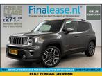 Jeep Renegade 1.3T Limited 151PK Grijs Kenteken VAN Cruise, Automaat, Overige carrosserieën, Nieuw, Zilver of Grijs
