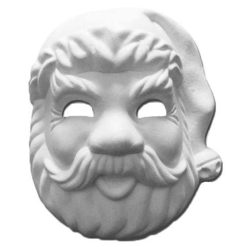 Papier mache masker kerstman 24 x 22 cm - Overige kerstacc.., Diversen, Kerst, Ophalen of Verzenden