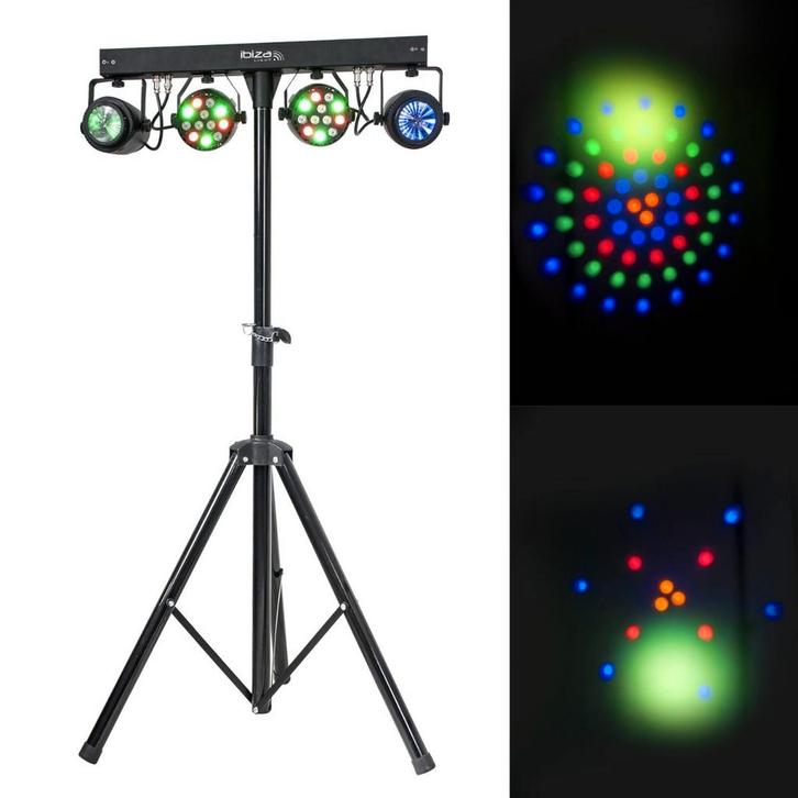 Ibiza Light DJLIGHT60 Lichtset Met 2 Par Cans + 2, Muziek en Instrumenten, Licht en Laser, Overige typen, Nieuw, Verzenden