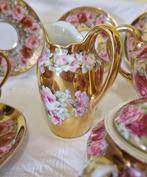 Richard Ginori - Koffieservies voor 4 - fondo oro ,rose, Antiek en Kunst